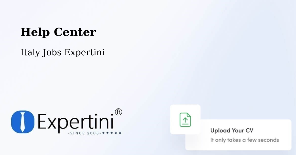 Help Center – Molfetta - Italy Jobs Expertini